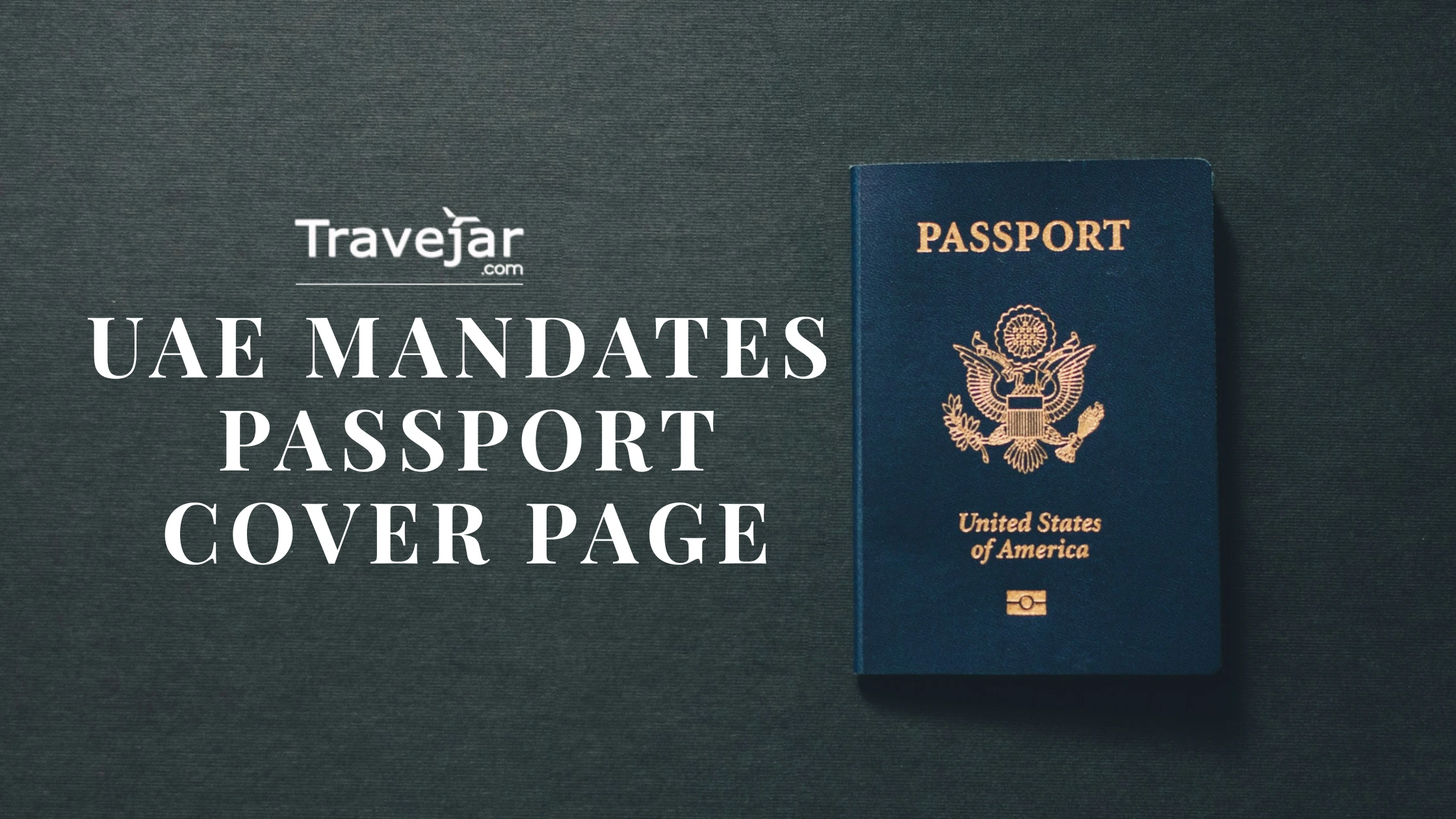 UAE Mandates Passport Cover Page